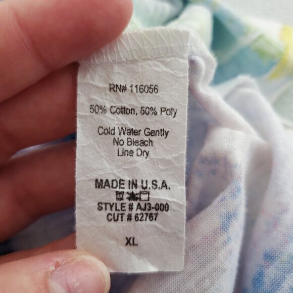 Jess & Jane Womens Abstract Geometric Tunic Top Size XL Colorful Art To Wear - Picture 5 of 8